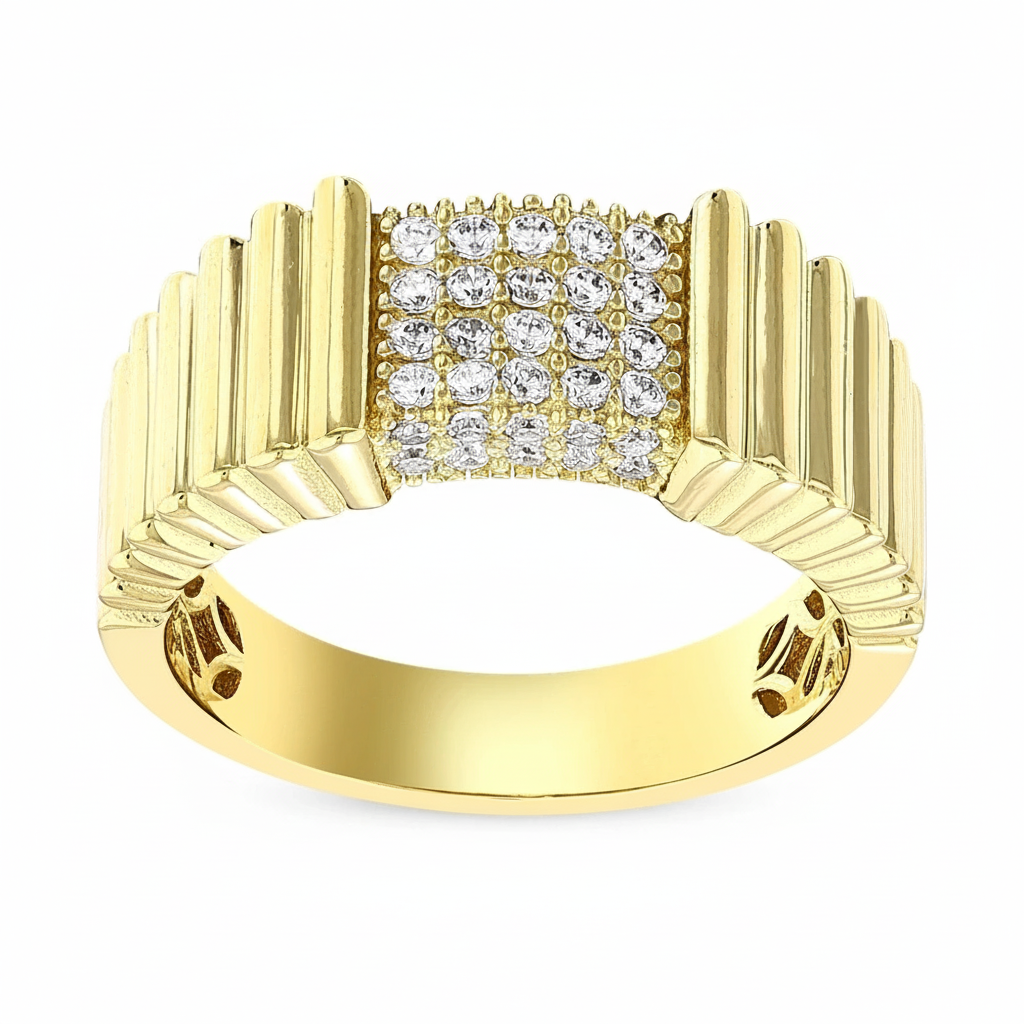 14 Ayar Altın Tasarım Yüzük