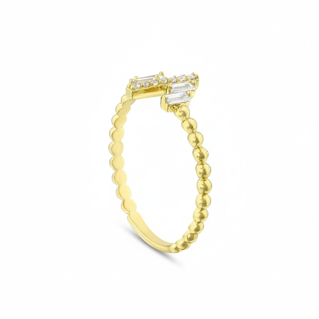 Baget Taşlı Altın Yüzük